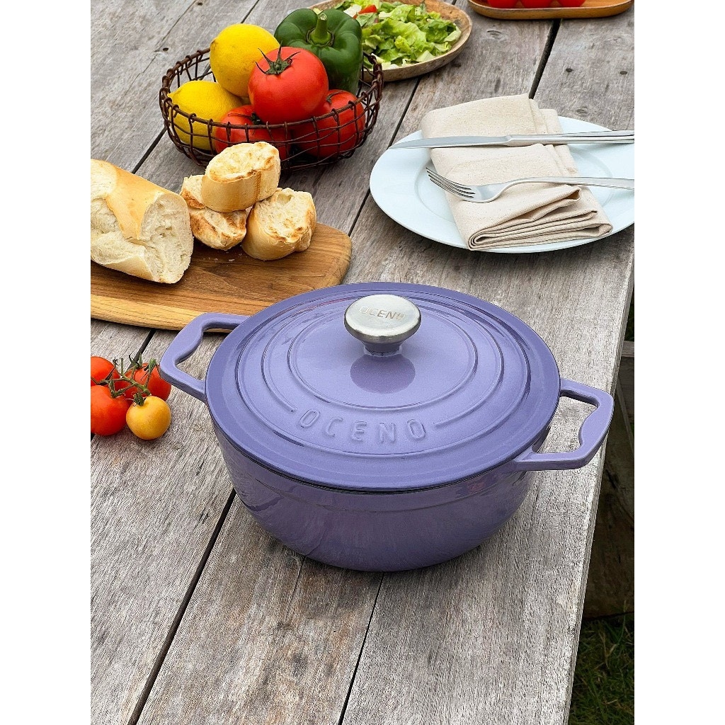 Nồi gang Oceno 22cm màu tím