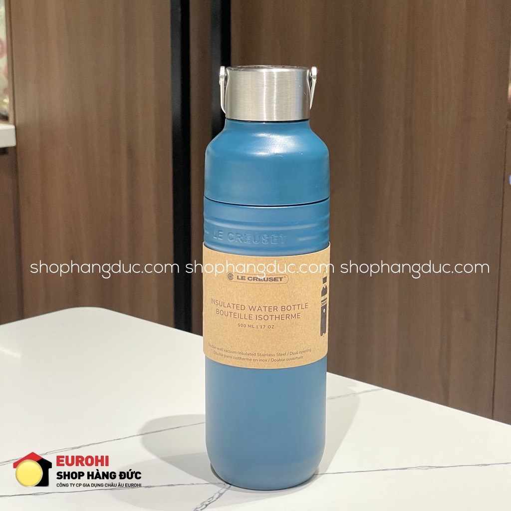 Bình giữ nhiệt Le Creuset On The go Deep Teal 500ml màu xanh cổ vịt (41066286420001)