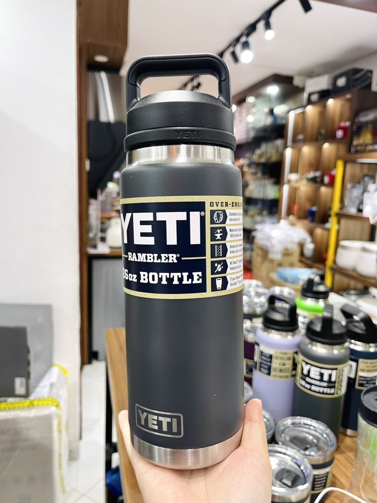 Bình Yeti 26oz Rambler màu xám