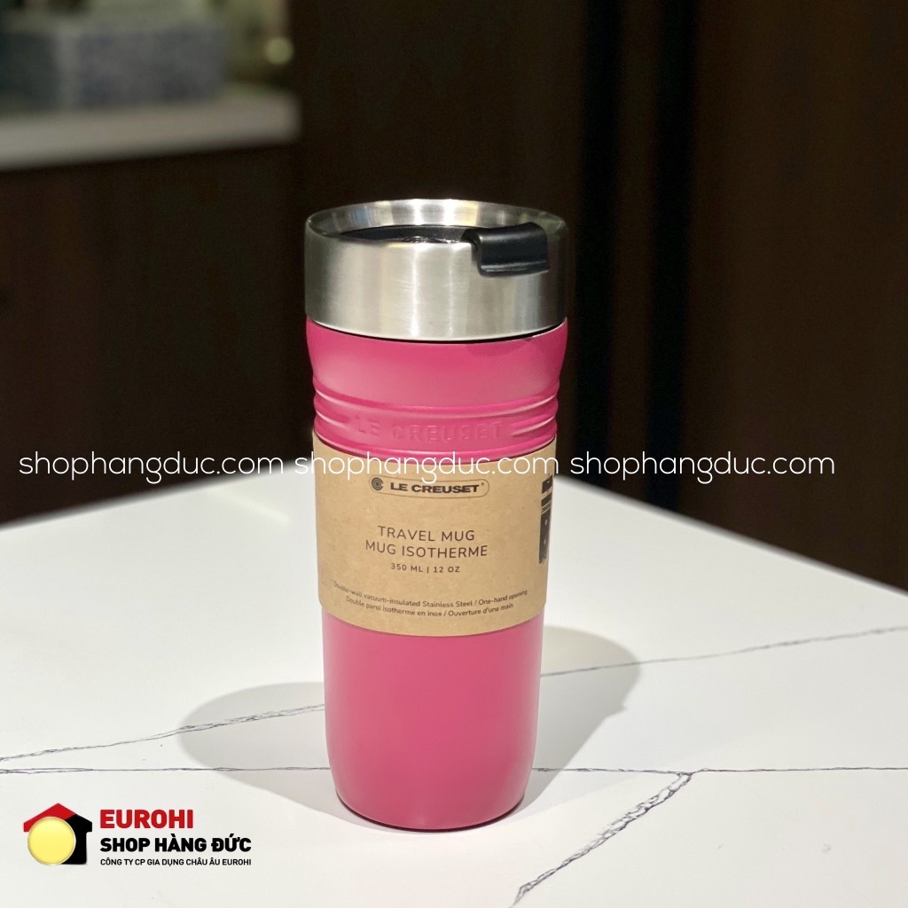 Bình giữ nhiệt Le Creuset On The go 350ml màu hồng Berry (41067194390001)