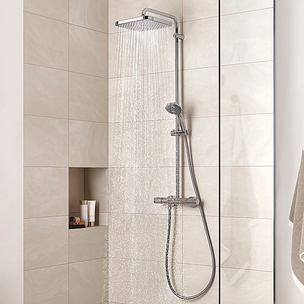 Sen cây Grohe Vitalio Start System 250 Cube 26698000 + 34558000 bát vuông