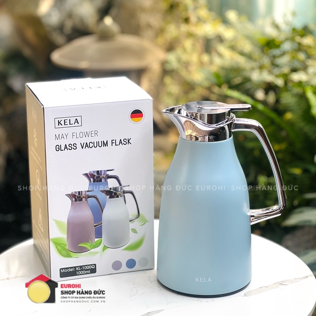 Bình giữ nhiệt cao cấp Kela 1L màu xanh
