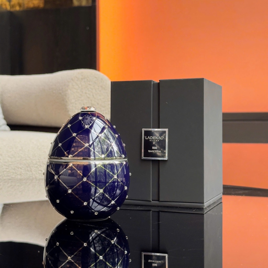 Nến thơm cao cấp Ladenac Milano 220gr màu xanh đậm