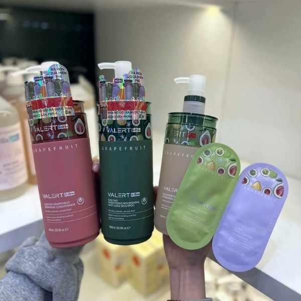 Cặp dầu gội xả bưởi Grapefruit Valert