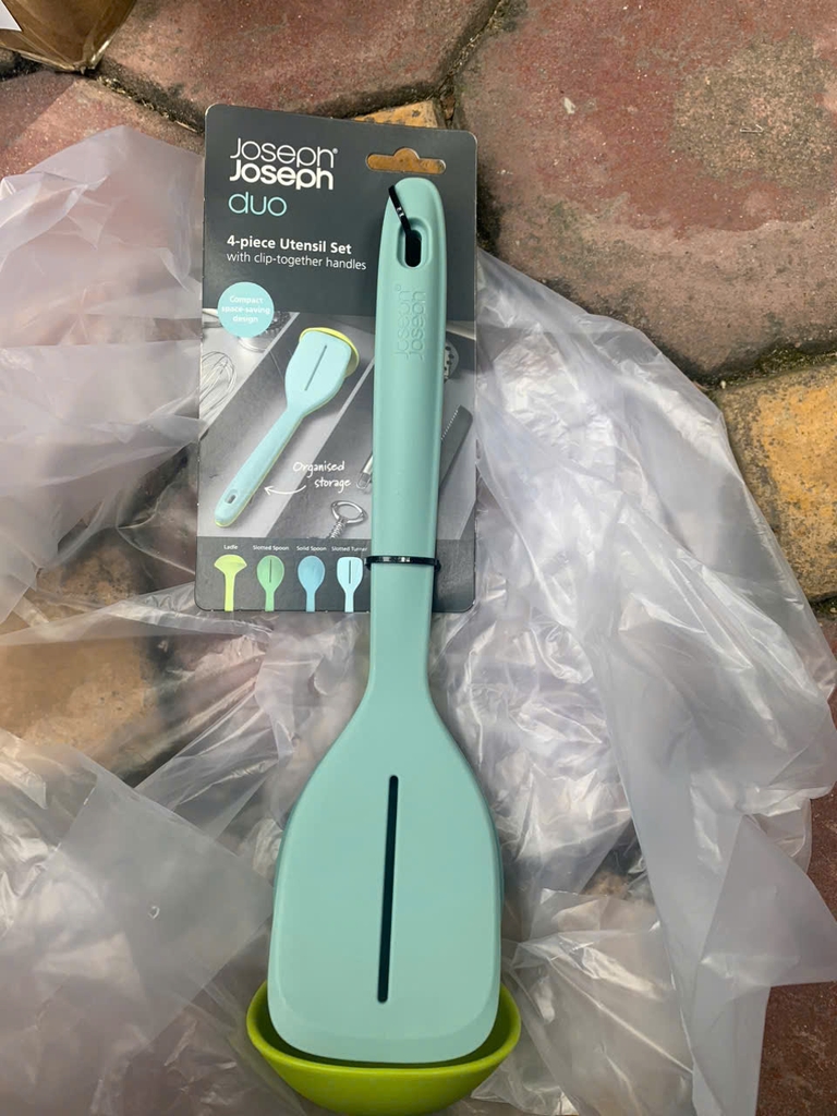 Bộ dụng cụ nấu ăn Joseph Joseph Duo In-Drawer (Opal) 4 món 10555