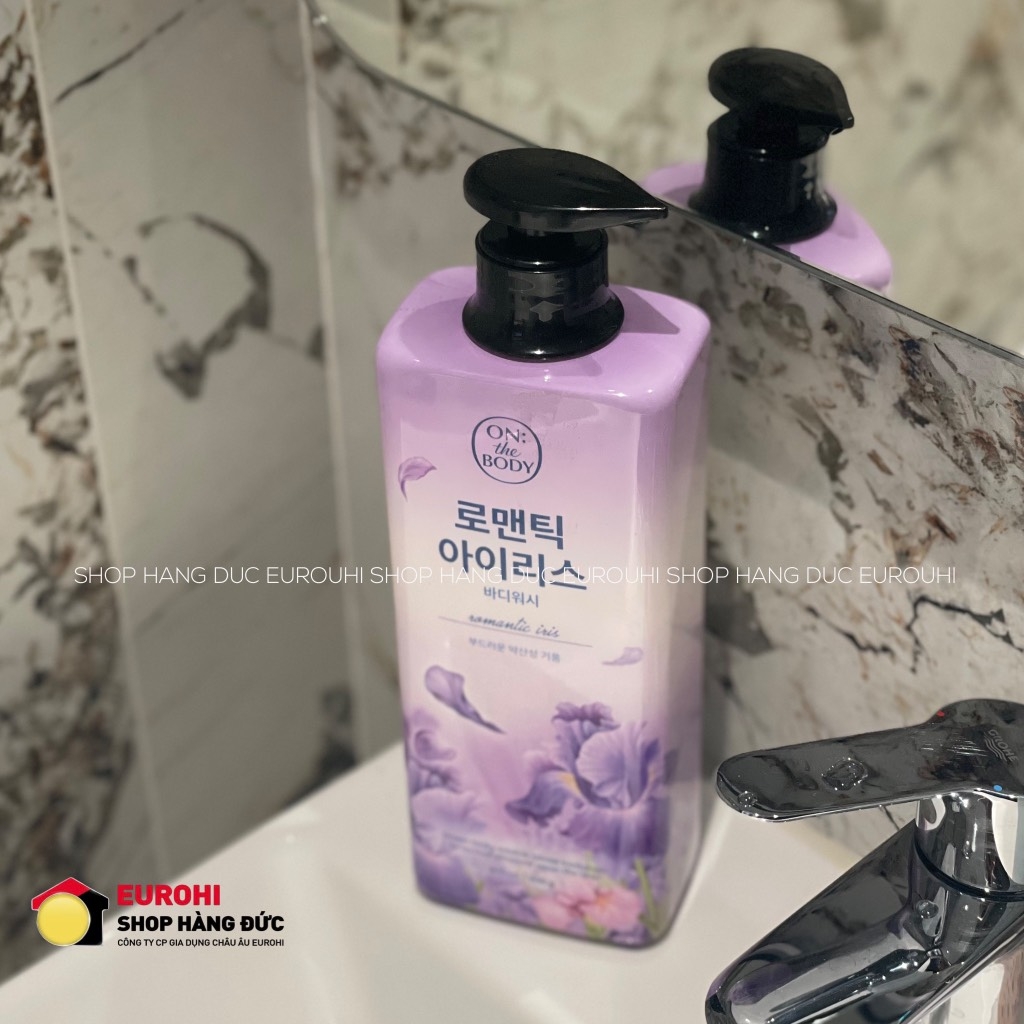 Sữa tắm Hàn Quốc hương hoa diên vỹ 875ml (màu tím)