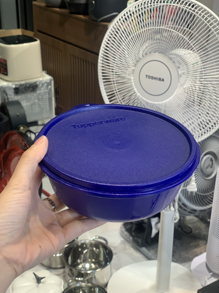 Hộp Đựng Thực Phẩm Tupperware Trữ Khô Và Mát Modular Bowl 300ml dáng tròn màu xanh