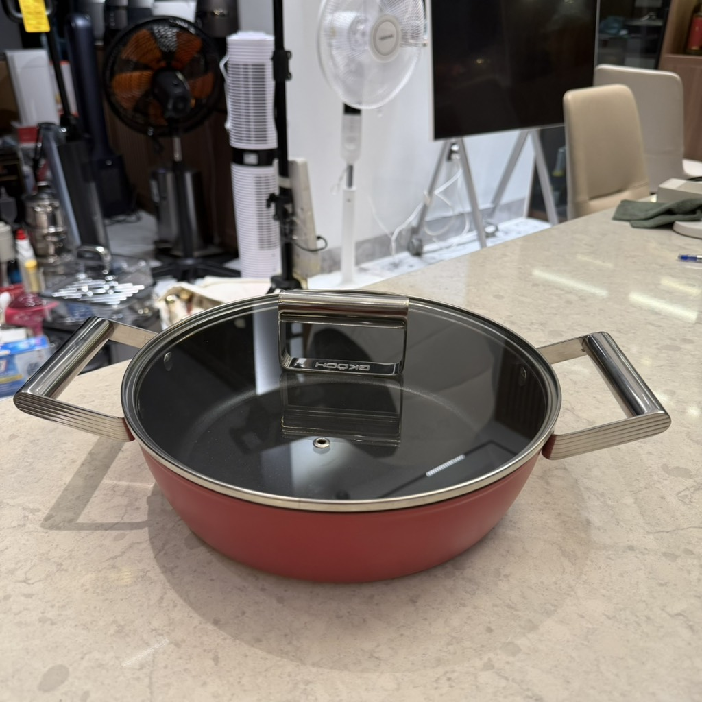 Nồi Gkoch 26cm thấp màu đỏ (tách bộ)