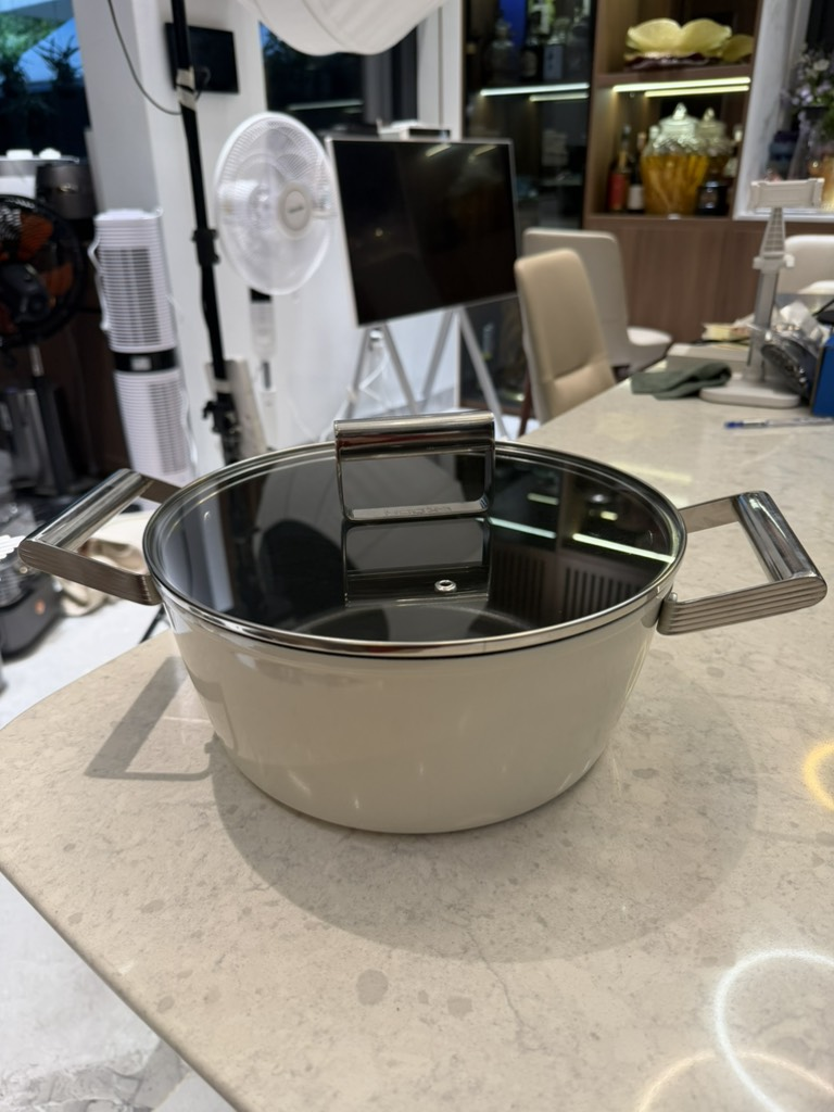 Nồi Gkoch 26cm cao màu kem (tách bộ)