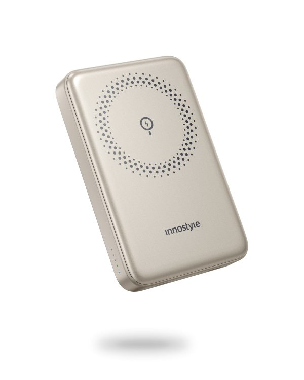 Sạc dự phòng hít từ tính Innostyle PowerMag Slim 10000 mAh Titan Gold (IM20PDTG)- Vàng