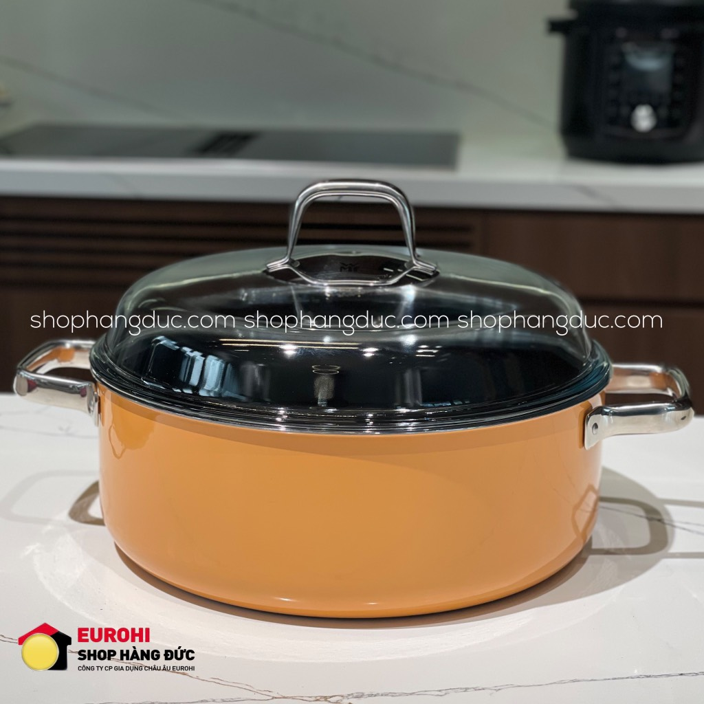 Nồi chảo có nắp WMF Fusiontec Mineral Pro Papaya Orange 28cm màu cam - Made in Germany (0519445290)