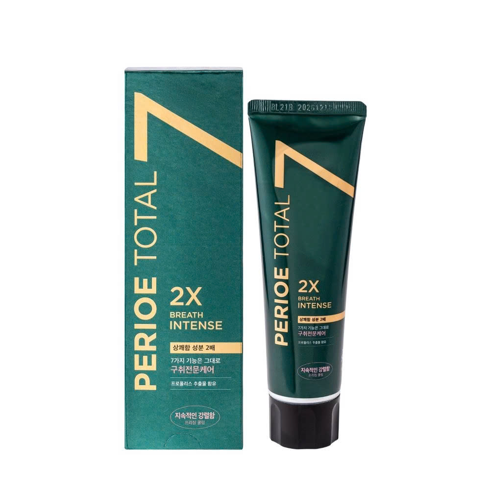 Kem Đánh Răng Perioe Total 7 Intense Freezingcooling Toothpaste 120g (Màu Xanh Lá) - Made in Korea