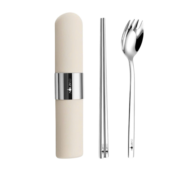 Bộ đũa muỗng Oyatton Elite Togo màu trắng (O529-W)