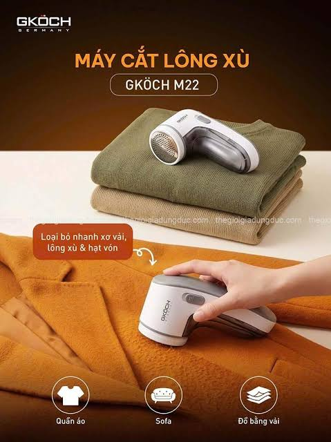 Máy cắt lông xù sạc pin GKOCH (M22)