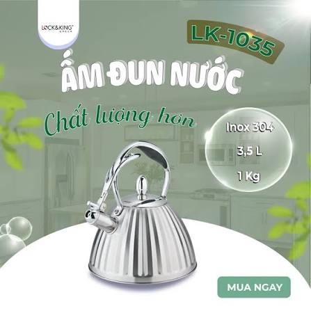 Ấm đun nước Lock&King 3,5L LK-1035 (Quà tặng)