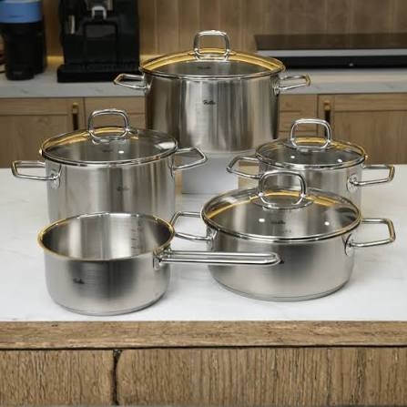 Bộ nồi Fissler Viseo 5 món vung kính (4 nồi+1 quánh) 084-117-05-000