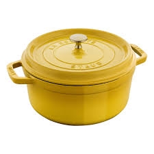 Nồi gang Staub Round Cocotte citron 18cm 1,69L màu vàng (1029367)