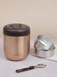 Cặp lồng giữ nhiệt 3 ngăn Kaiyo 1300ml màu vàng đồng (KVL-1556)