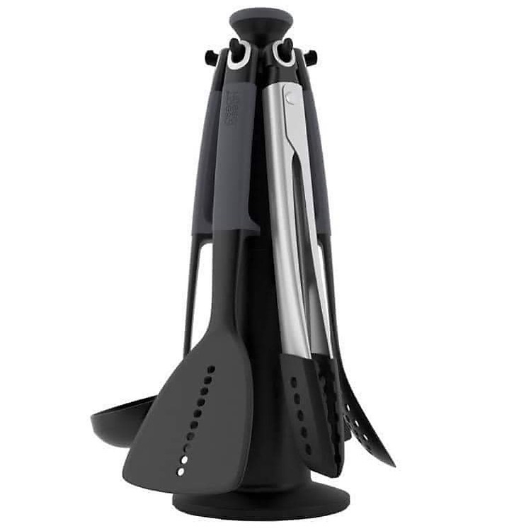 Bộ dụng cụ nấu ăn Joseph Joseph 6 món kèm giá treo Elevate (Grey) 10151