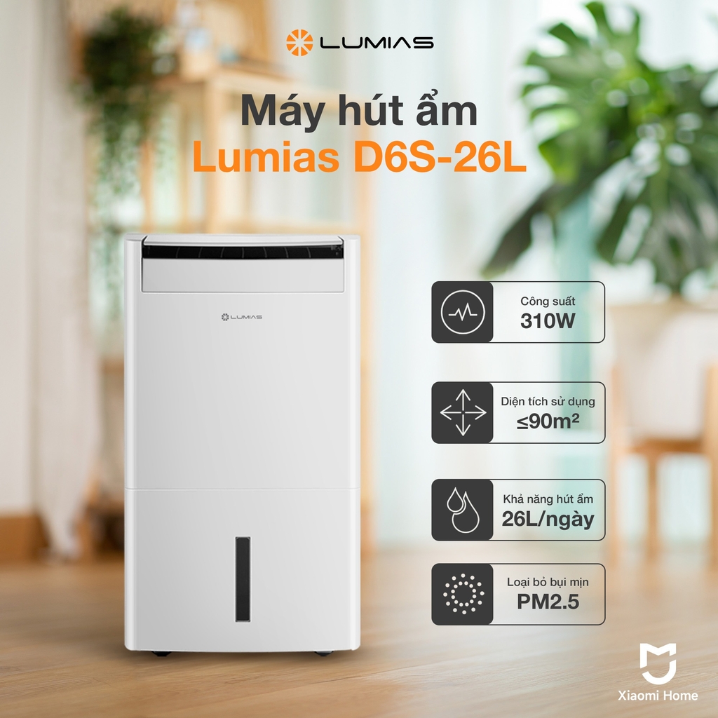 Hút ẩm kiêm lọc không khí Lumias D6S-26L