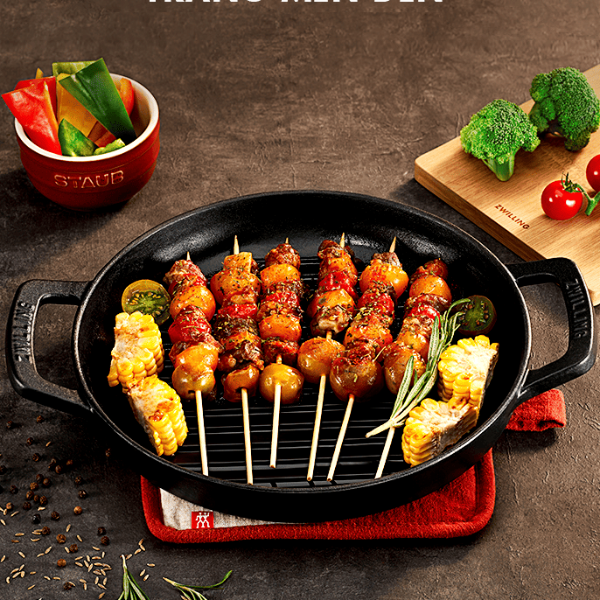 Chảo gang nướng Zwilling Dragon 26cm