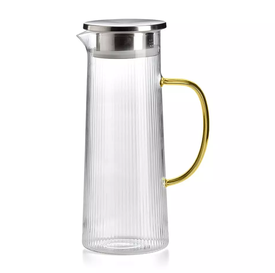 Bình nước pha lê IVV Narciso Borosilicate 1.1L vàng (8801.1/1100/Y)