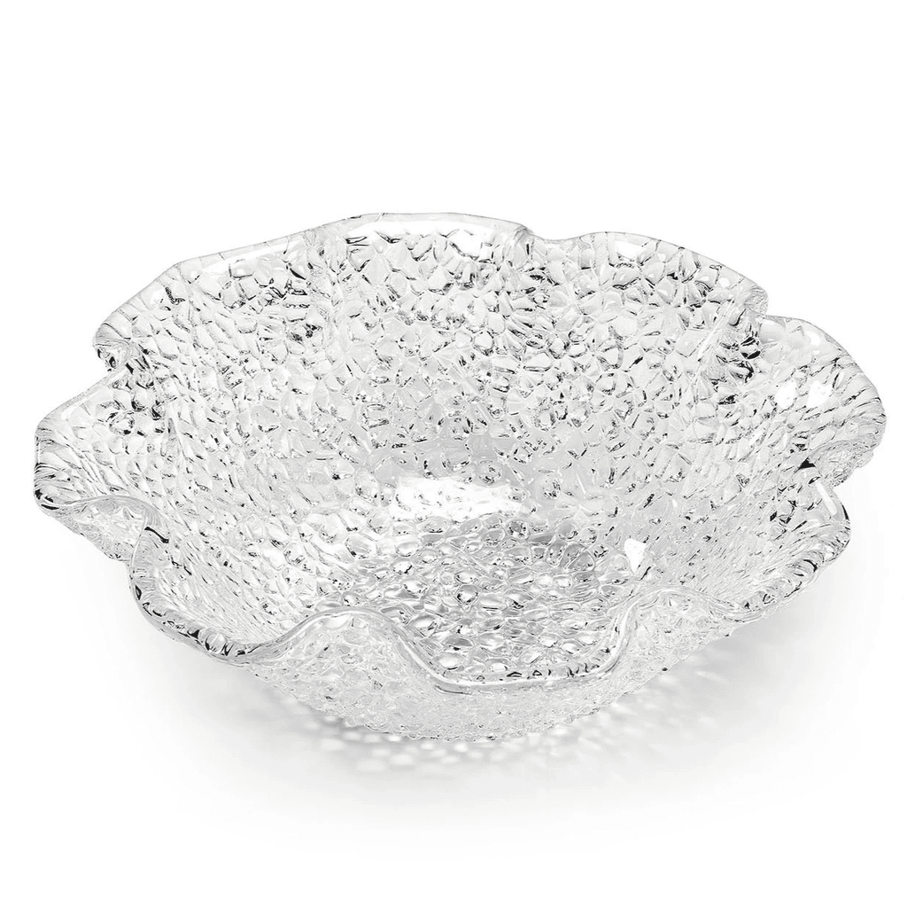 Tô pha lê IVV Special Scalloped 18cm màu trắng (9026.1/180)