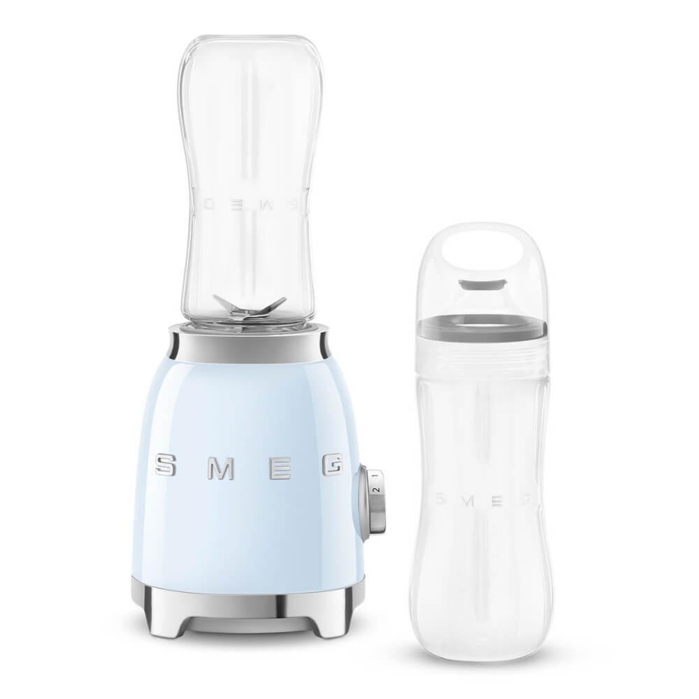 Máy xay sinh tố Smeg PBF01PBEU mini màu xanh dương 2 bình