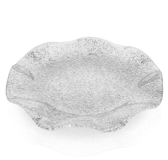 Đĩa pha lê IVV Special Scalloped 41cm (6626.1/410) màu trắng