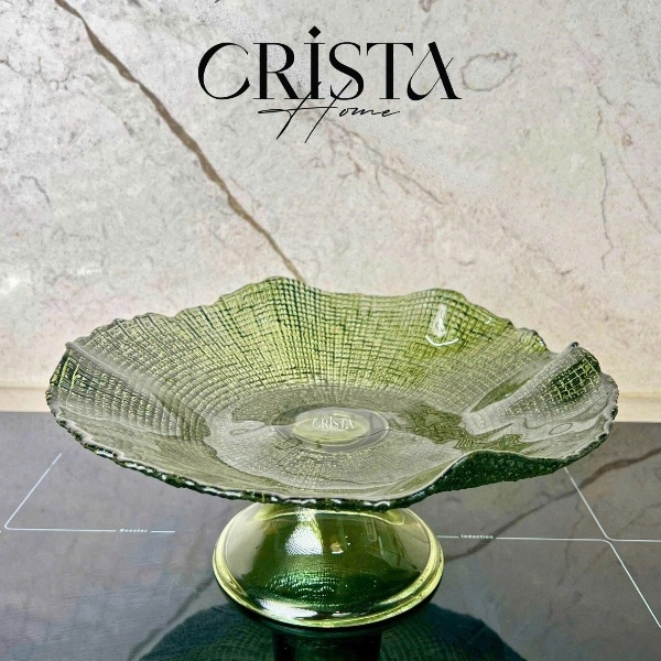 Chân bồng Crista Home vân lưới 29cm màu xanh (60219-G)