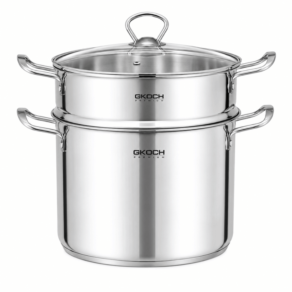 Nồi luộc gà Gkoch 28cm 12L kèm xửng hấp (SAED002)