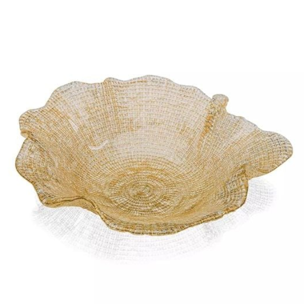 Tô pha lê IVV Folies Gold Glitter 25cm (8305.2/250/G) màu vàng