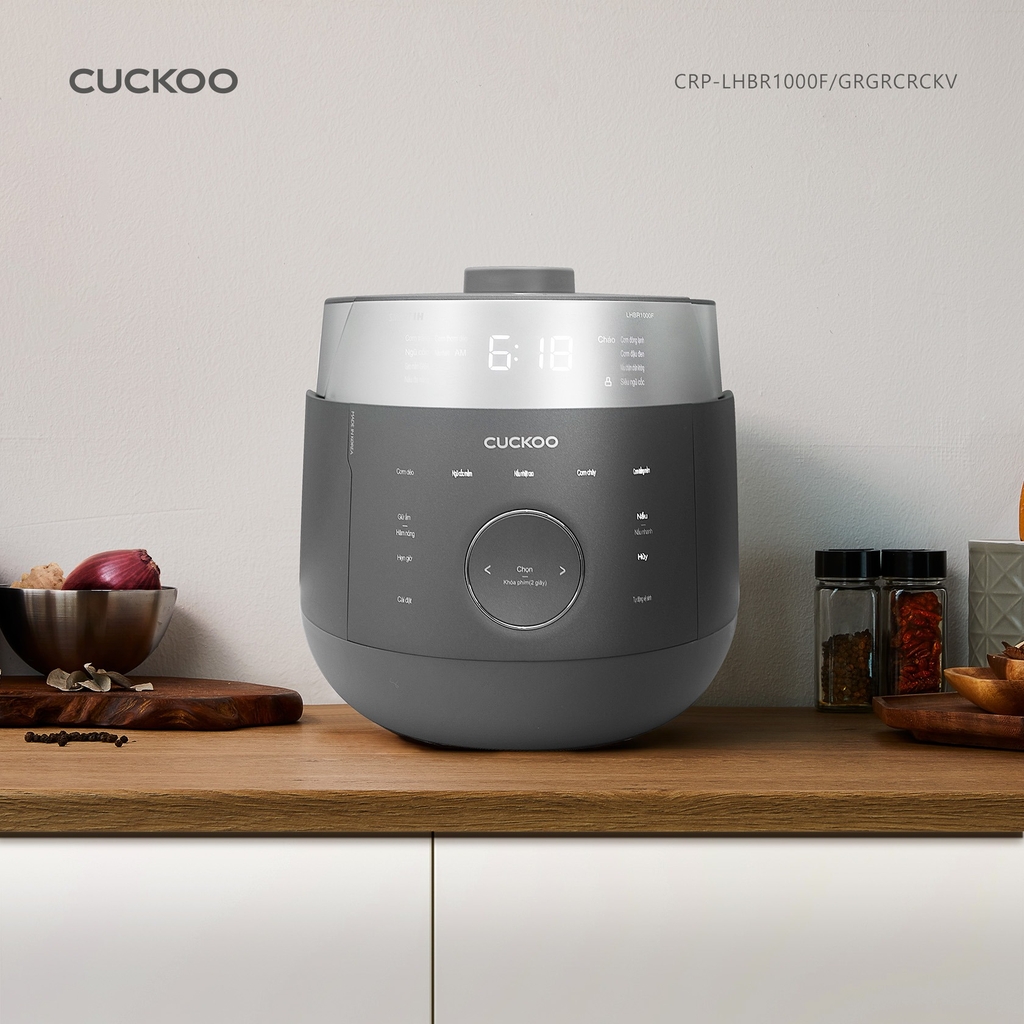 Nồi cơm điện tử áp suất cao tần Cuckoo LHBR1000F 1,8L