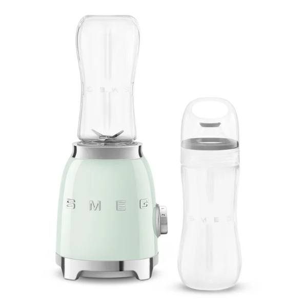 Máy xay sinh tố Smeg PBF01PGEU mini màu xanh mint 2 bình