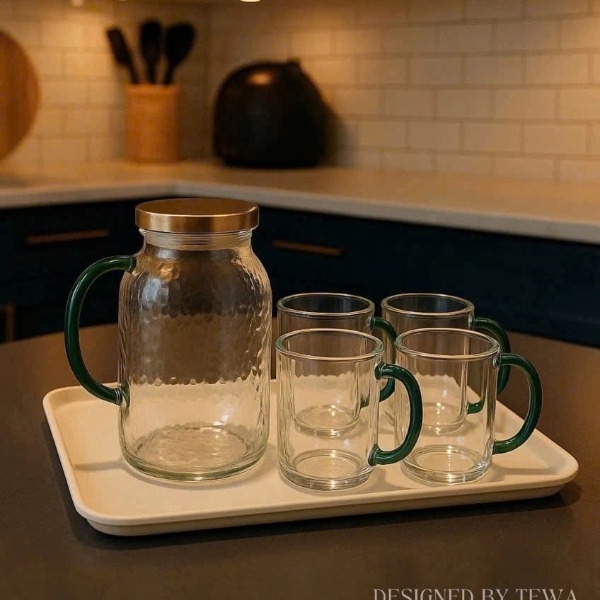 Khay nhựa đựng đồ đa năng size đại Tewa màu kem 80012-BE (kích thước 43*30.5*1.5cm)