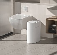 Thùng rác cảm biến Elpheco 9L cánh bướm có tính năng hút túi rác (ELPH6737) màu trắng