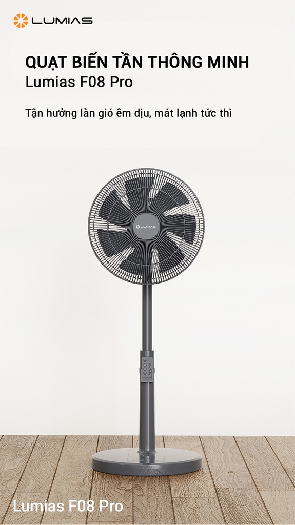 Quạt cây Lumias F08 Pro 28W màu đen
