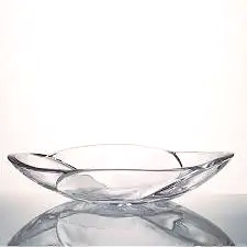 Đĩa pha lê Bohemia Globus bốn múi trơn 33cm