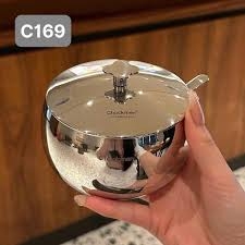 Hũ gia vị kèm thìa C169 Chockmen 470ml, inox 18/10, model: CKM-JYSC10