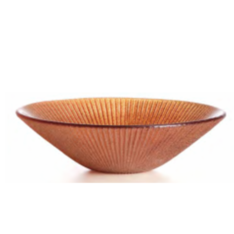 Tô pha lê IVV Noel Centerpiece Orange Glitter 25cm (8631.6/250) màu cam