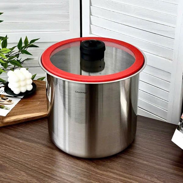 Thùng gạo inox Chockmen 28cm 13L C299