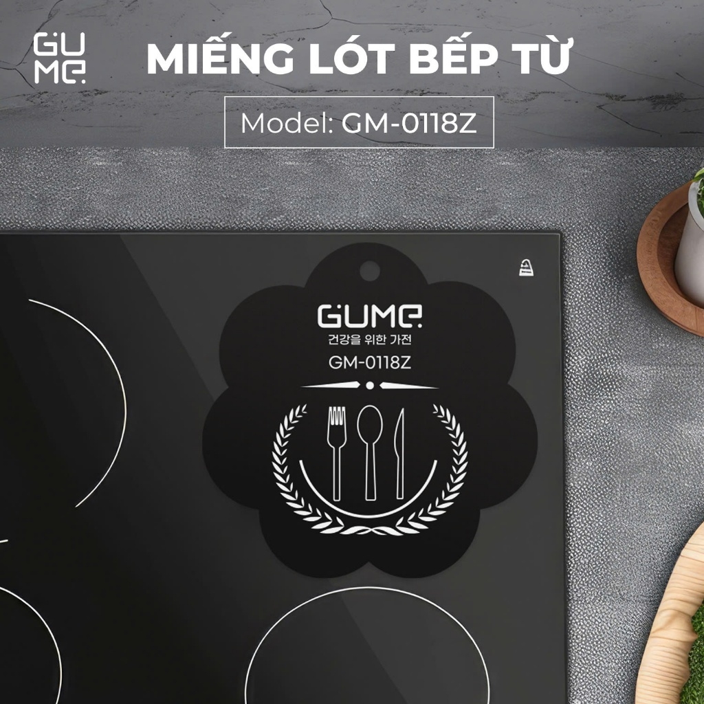 Miếng lót bếp từ Gume GM-0118Z màu đen