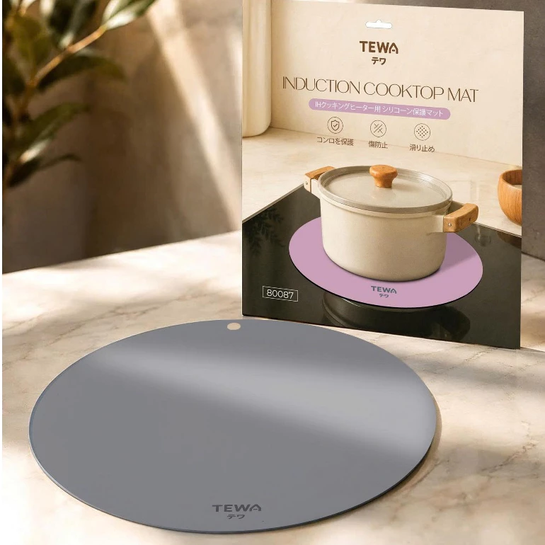 Tấm silicone lót nồi dùng cho bếp từ TEWA (80087-GR) màu xám