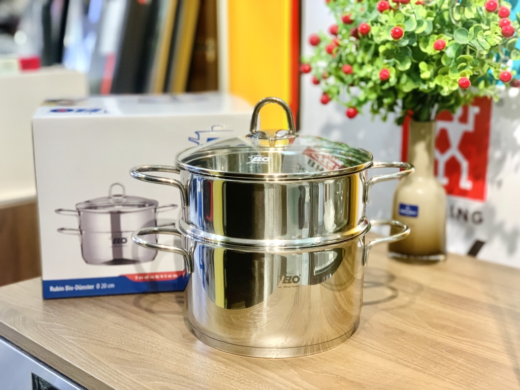 Bộ nồi xửng hấp Elo Rubin Bio 20cm