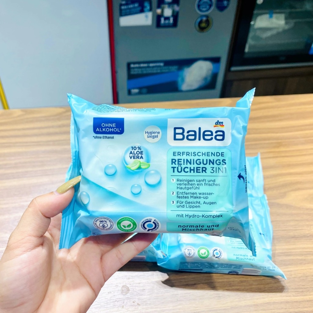 Khăn tẩy trang Balea 3 in 1