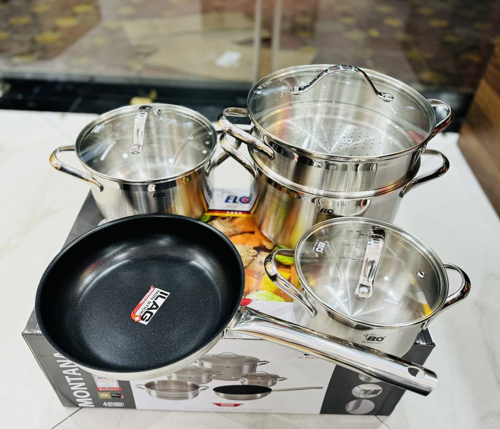 Bộ nồi Elo Montana 5 món (có xửng 24cm)