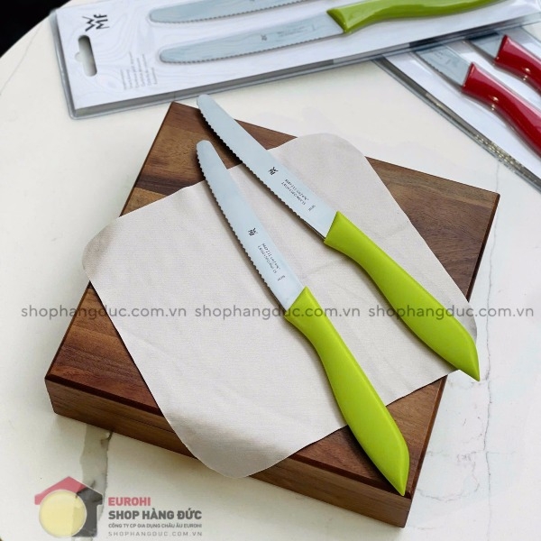 Set 2 dao răng cưa WMF màu xanh cốm