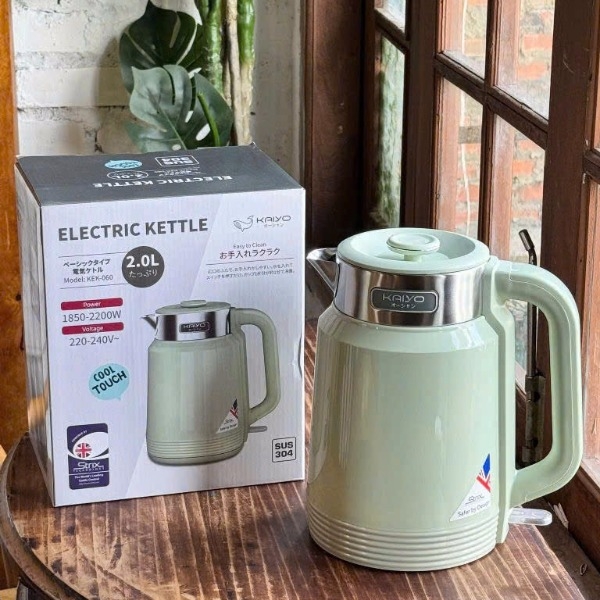 Âm siêu tốc 2 lớp cool touch 2L Kaiyo màu xanh mint