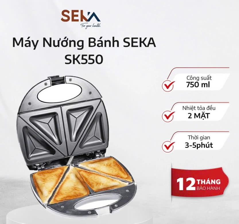 Máy nướng bánh Seka SK550