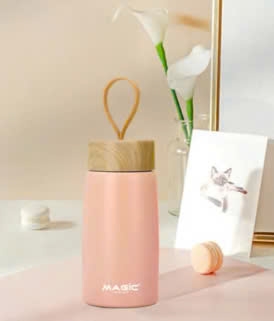 Bình giữ nhiệt Magic A-022 màu hồng 280ml